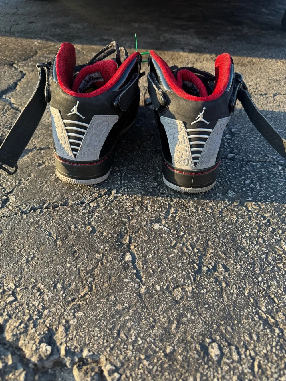 Nike Air Jordan Dub Zero Black Varsity Red Gray Men’s Size 10.5